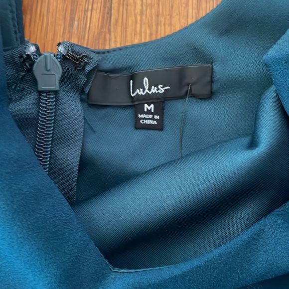 NWT Lulus Infinite Glory Forest Green Maxi Dress, Medium - Picture 4 of 11